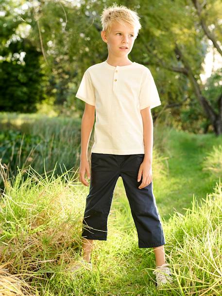 Jungen 3/4-Shorts mit verstellbarer Länge - beige+nachtblau+olivgrün - 9