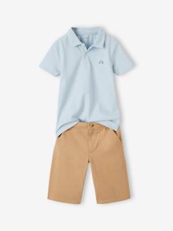 Jungenkleidung-Sets-Jungen-Set: Poloshirt & Shorts
