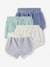 4er-Pack Baby Shorts aus Frottee Oeko-Tex - blau chambray - 1