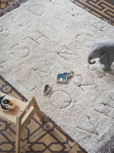 Kinderzimmer Teppich ABC LORENA CANALS mit recycelter Bio-Baumwolle - wollweiß - 2