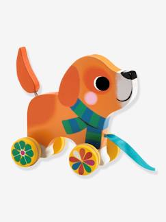 Spielzeug-Baby-Tasten & Greifen-Baby Nachziehhund Lou DJECO