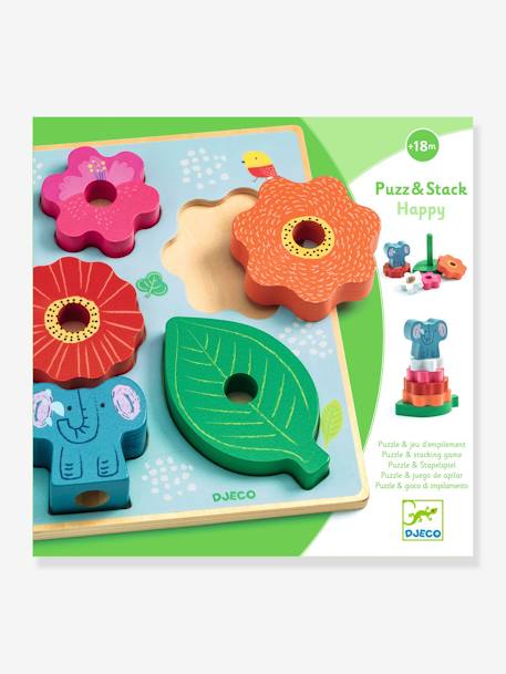 Baby Steck- & Stapelpuzzle Puzz & Stack Happy DJECO - mehrfarbig - 4