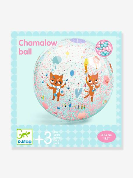 Kinder Ball mit bunten Kugeln DJECO - gelb+rosa - 7