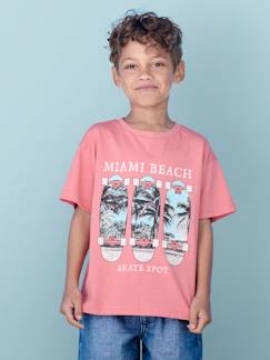 Jungenkleidung-Shirts, Poloshirts & Rollkragenpullover-Jungen T-Shirt mit Fotoprint, Recycling-Baumwolle