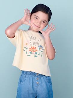Maedchenkleidung-Mädchen T-Shirt aus Frottee Oeko-Tex