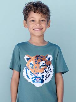 Jungenkleidung-Jungen T-Shirt mit Wende-Pailletten Oeko-Tex