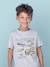 Jungen T-Shirt mit Recycling-Baumwolle - grau meliert+schieferblau - 1
