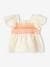 Mädchen Baby Bluse mit Häkelspitze - wollweiß - 2