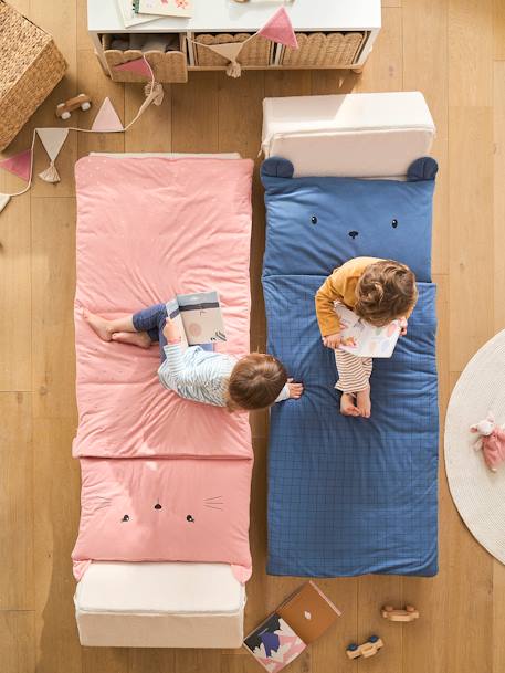 Kinder Schlafsack KATZE mit Recycling-Materialien Oeko-Tex - rosa - 5