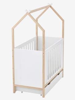 Kinderzimmer-Baby Kombi-Hausbett KOKOSNUSS