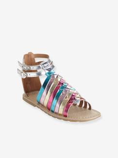-Römer-Sandalen für Mädchen, Leder