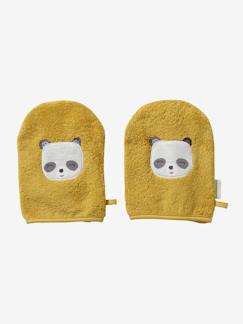 -2er-Pack Baby Waschhandschuhe, Panda oder Tiger Oeko Tex