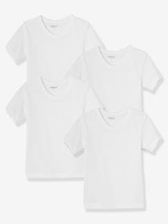 Günstige Mehrstück-Packungen-Jungenkleidung-Unterwäsche & Socken-4er-Pack Kinder T-Shirts BASIC Oeko-Tex