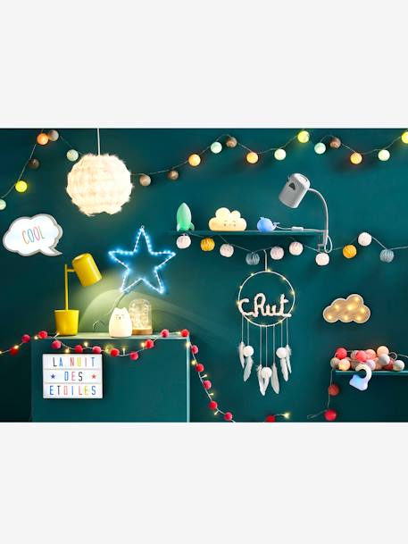 Kinderzimmer Origami-Lichterkette, Lichtergirlande - mehrfarbig - 5