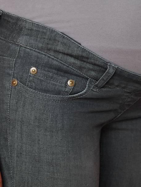 Umstands Slim-Fit-Jeans, Schrittl. 78 cm - grau+schwarz - 7