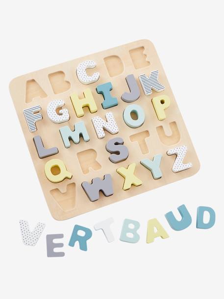 Kinder Buchstaben-Puzzle, Holz FSC® - mehrfarbig - 3