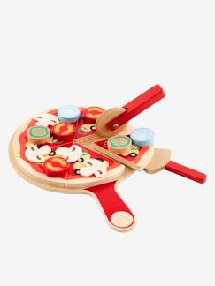 Spielzeug-Spielküchen, Tipis & Kostüme -Spielküchen & Puppengeschirr-Kinder Pizza-Set, Holz FSC®
