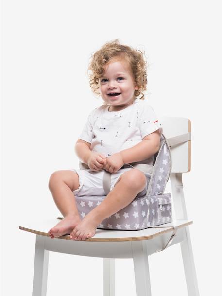 Kinder Stuhl-Sitzerhöhung EASY UP BABYTOLOVE - dunkelblau gestreift+grau/sterne+weiß bedruckt zitronen - 8