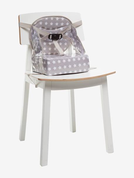 Kinder Stuhl-Sitzerhöhung EASY UP BABYTOLOVE - dunkelblau gestreift+grau/sterne+weiß bedruckt zitronen - 7