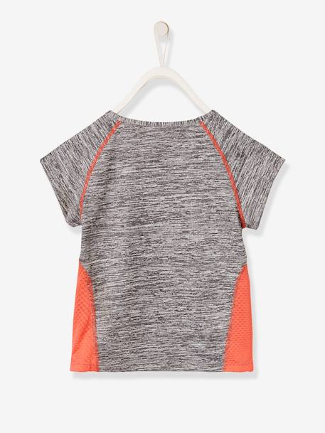 Mädchen Sport-Shirt, kurze Ärmel, Stern - grau - 2