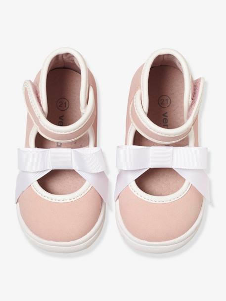 Mädchen Baby Sneakers, Klett - hellbeige - 4