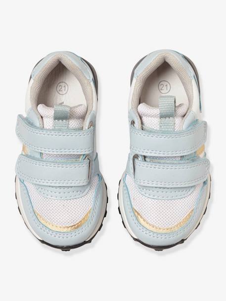 Mädchen Baby Sneakers mit Klett - hellblau - 4