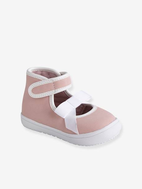 Mädchen Baby Sneakers, Klett - hellbeige - 1