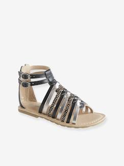 -Römer-Sandalen für Mädchen, Leder