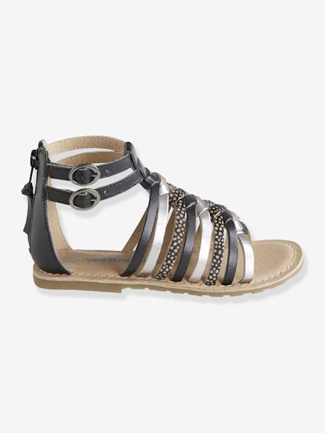 Römer-Sandalen für Mädchen, Leder - mehrfarbig+schwarz - 8