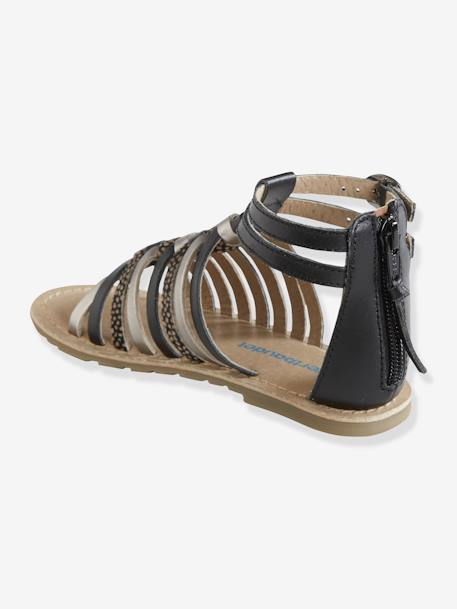 Römer-Sandalen für Mädchen, Leder - mehrfarbig+schwarz - 9