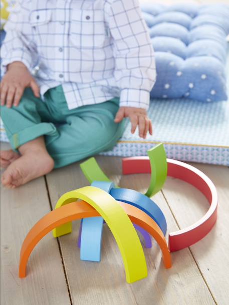 Kinder Regenbogen-Puzzle aus Holz FSC® - mehrfarbig - 5