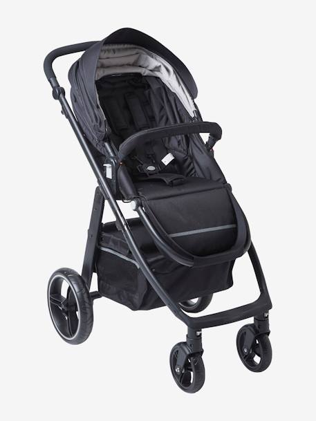 Kombi-Kinderwagen „Mobicity“ mit Babywanne - schwarz+schwarz/grau - 4