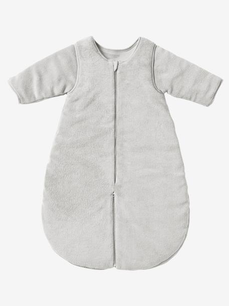 Baby 2-in-1 Schlafsack / Overall Oeko Tex® - grau+taupe - 1