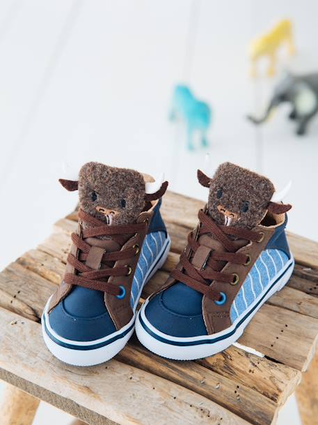 Jungen Baby Sneakers mit mittelhohem Schaft - blau - 6