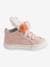 Mädchen High Sneakers für Babys, 3 Pompons - wollweiß/pfirsich - 3