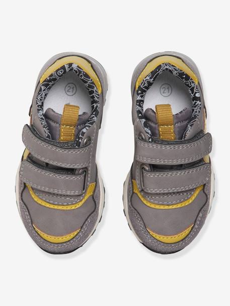 Jungen Baby Sneakers, Klett - grau - 4