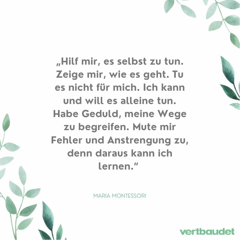 Zitat Maria Montessori