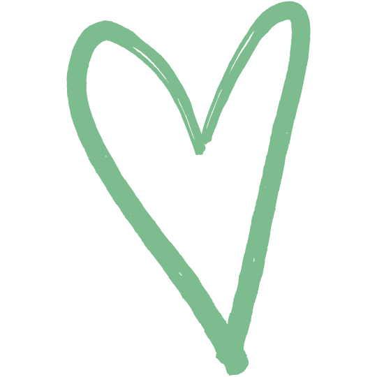 grünes Herzg (gezeichnet) Icon