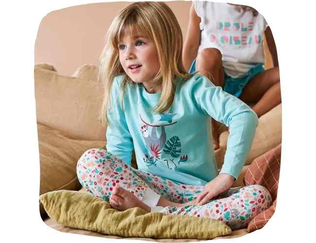 Kinder Mädchen Nachtwäsche Einteilige Schlafanzüge Kiabi Einteilige Schlafanzüge Pyjamas d’été 